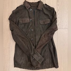 All saints - 100% goat leather overshirt